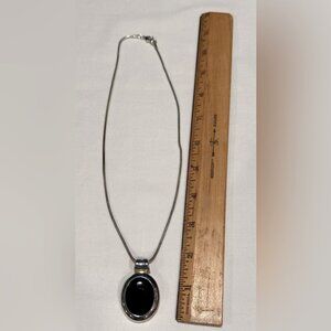 Black‎ and Silver Necklace